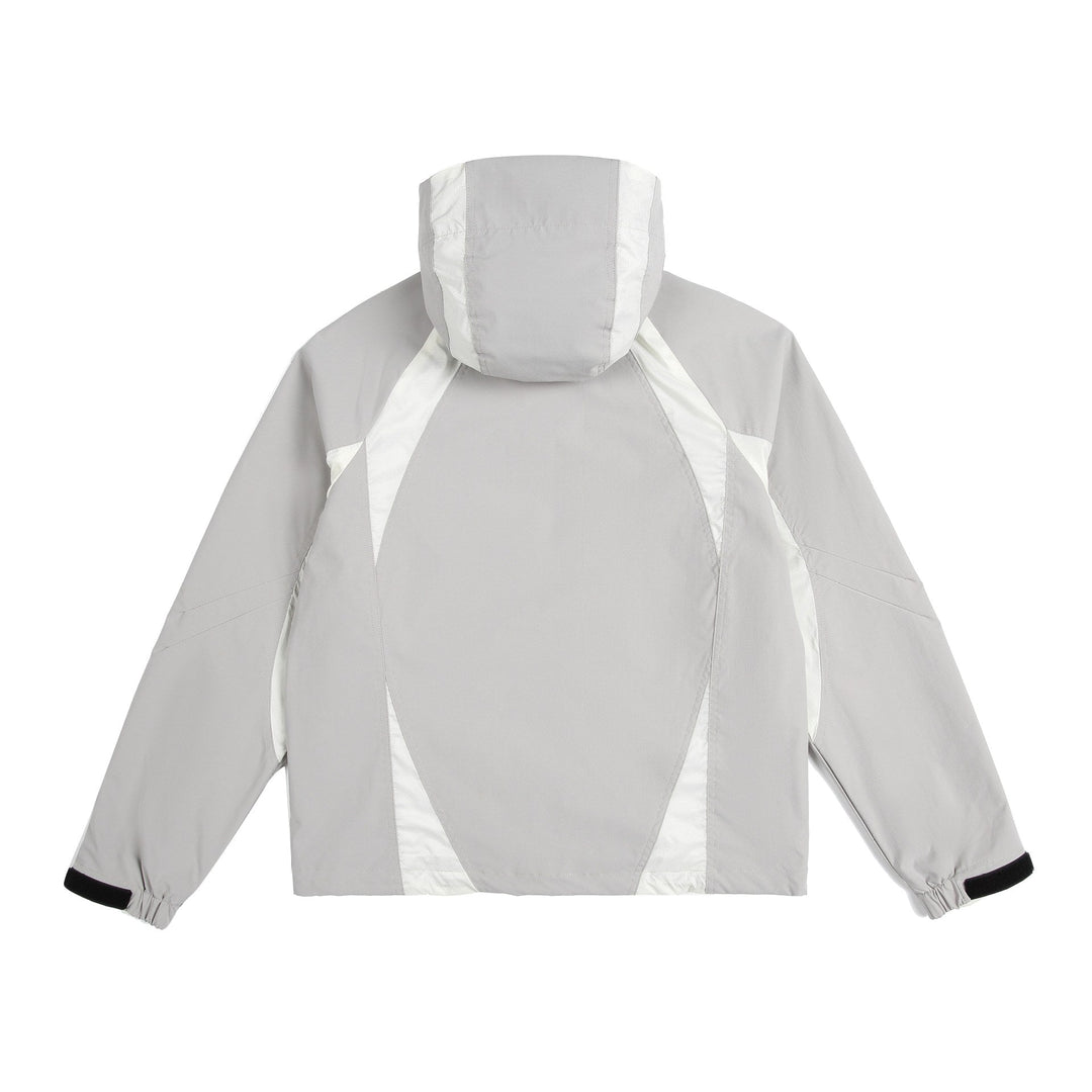 Unisex Lightweight Rain and Softshell Jacket with Hood, Adjustable Hem and Zip Pockets
