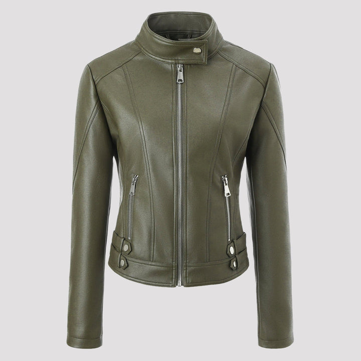 Jacket with Faux leather Women&