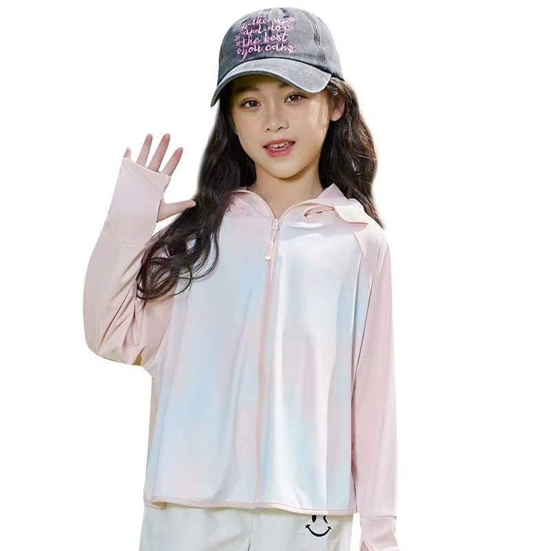Ladies breathable UV protection jacket with high collar