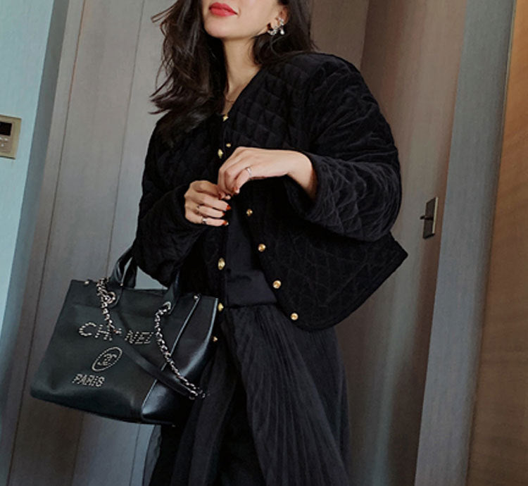 Women Patterned Quilted Jacket