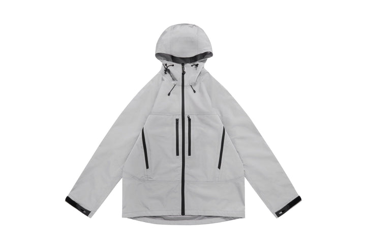 Unisex Technical Hooded Outdoor Jacket with Taped Zips