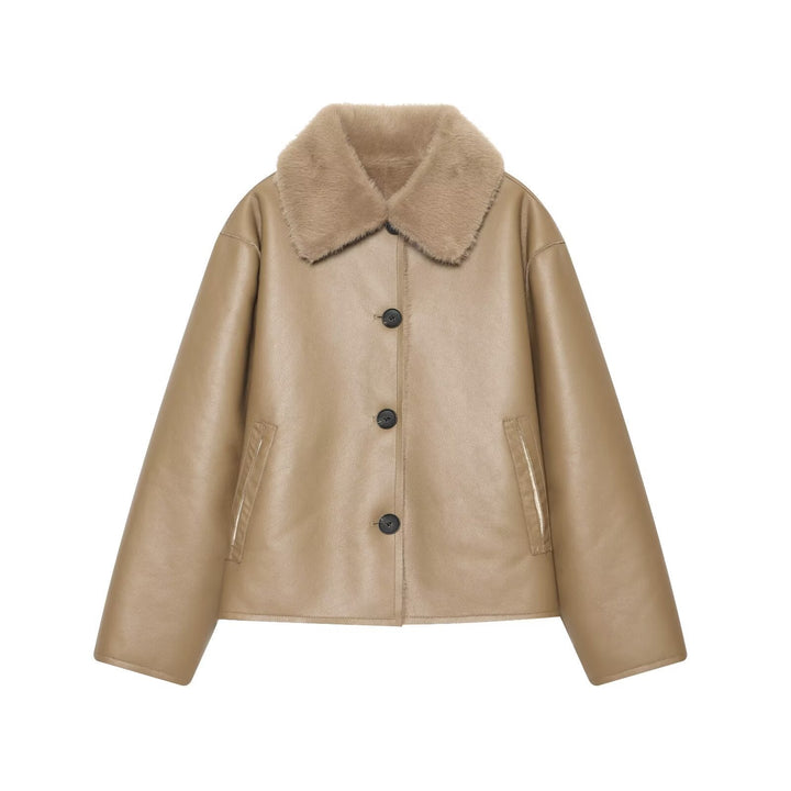 Jacket with Faux leather Women&