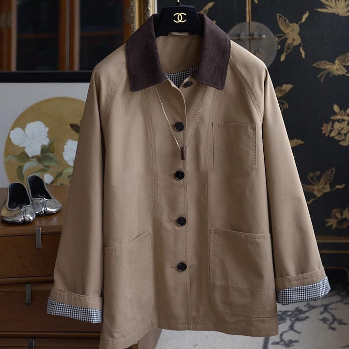 Women’s Fashionable Transition Jacket with Soft Collar