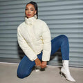 Jacket quilted women's padded winter warm