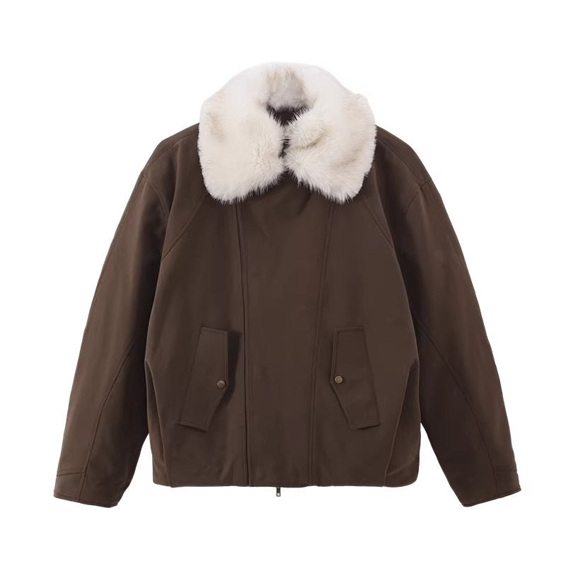 Women’s Stylish and Comfortable Transition Jacket with Teddy Collar