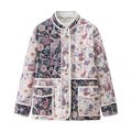 Jacket down women's breathable quilted padded
