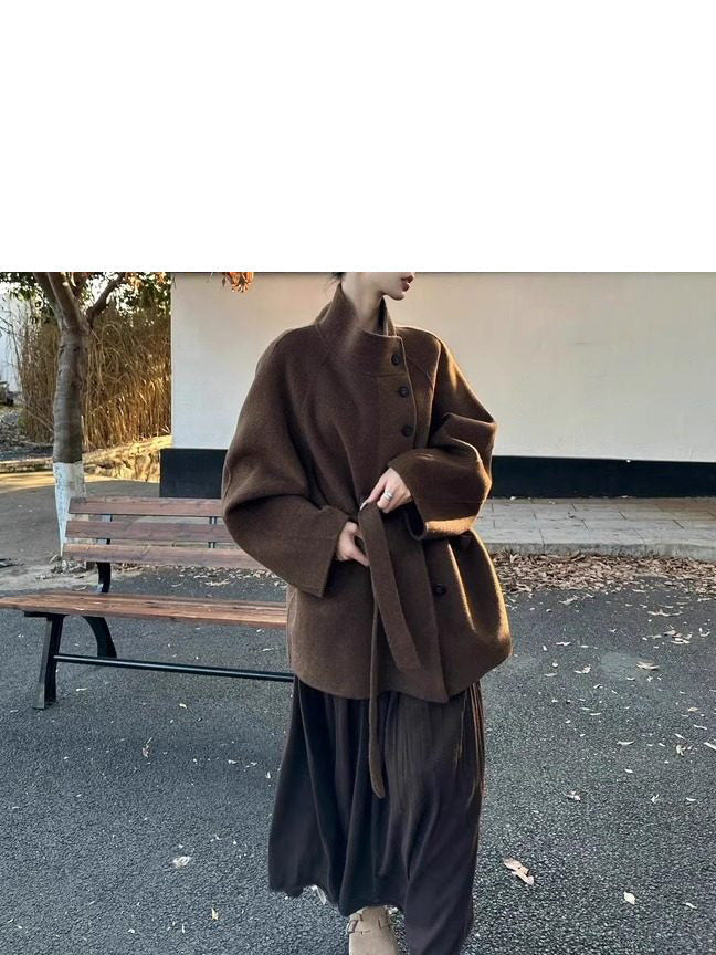 Women Fashionable Oversized Wool Jacket