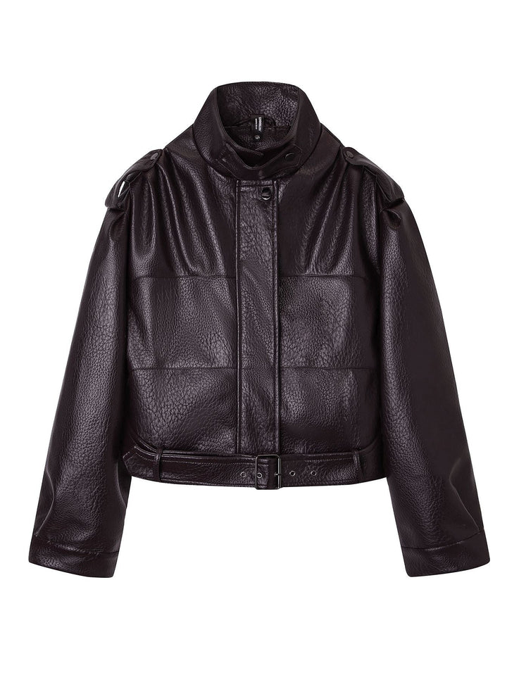 Jacket with Faux leather Women&