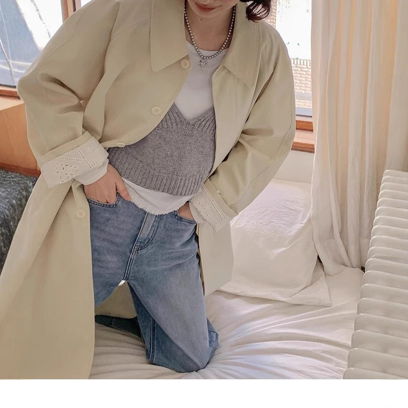 Women Casual Oversized Trench Coat