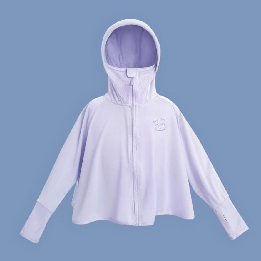 Women breathable sun protection jacket with zip