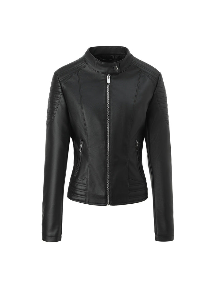 Jacket with Faux leather Women&