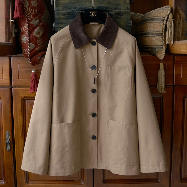 Women’s Fashionable Transition Jacket with Soft Collar