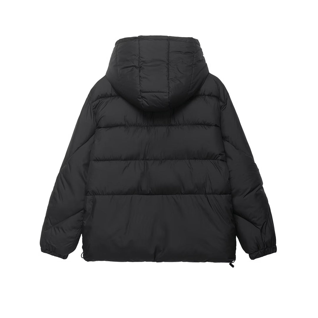 Women Voluminous Oversize Down Jacket with Hood and Drawstring