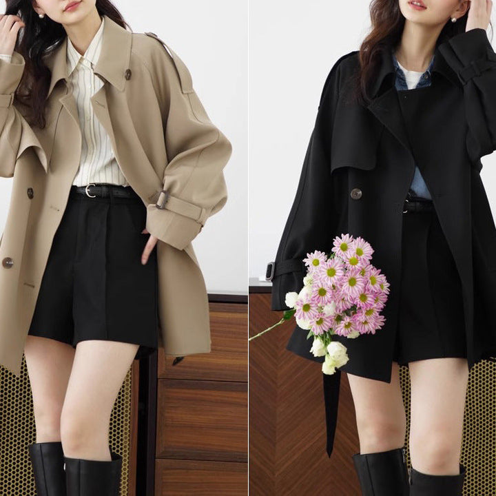 Women Elegant Oversized Trench Coat