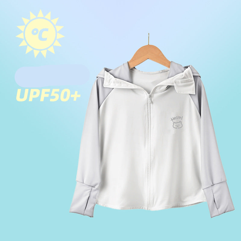 Ladies breathable UV protection jacket with high collar