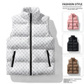 Men's quilted utility gilet with monogram prwt and collar