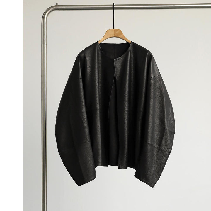 Women Oversized Leather Jacket