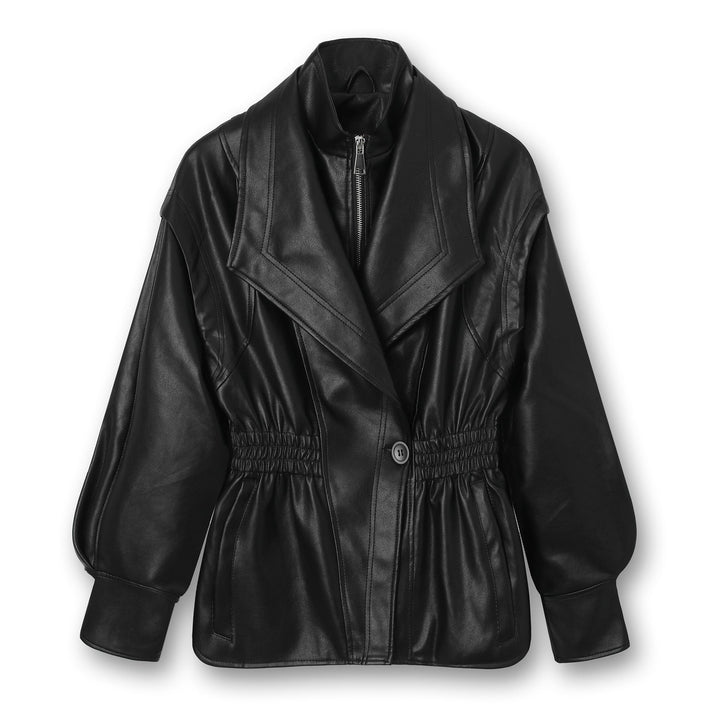 Jacket with Faux leather Women&