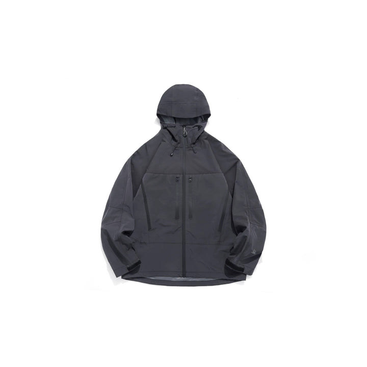 Unisex Technical Hooded Outdoor Jacket with Taped Zips