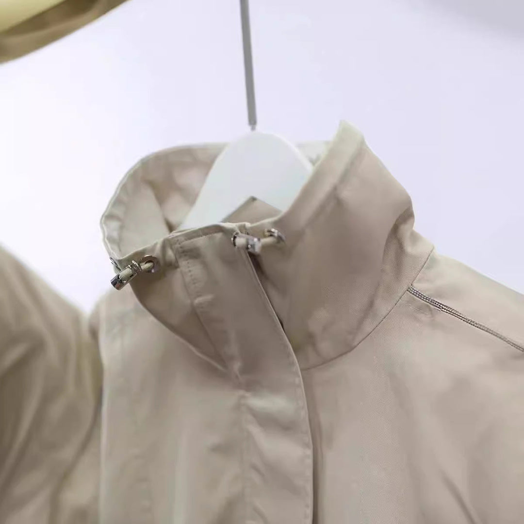 Women’s Fashion Casual Jacket with High Collar