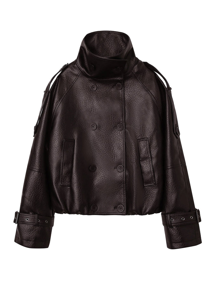 Jacket with Faux leather Women&