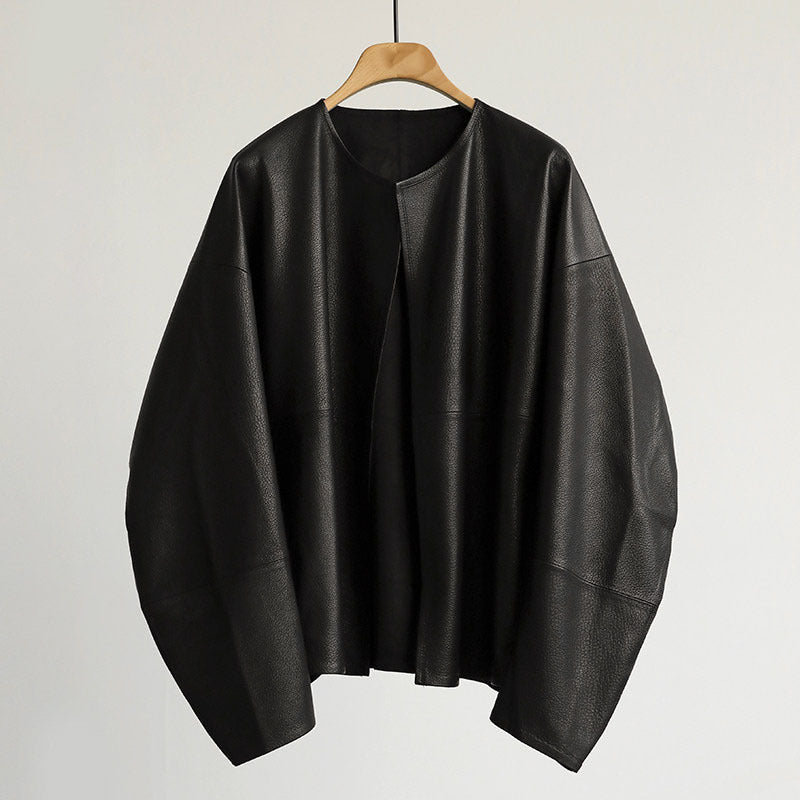 Women Oversized Leather Jacket