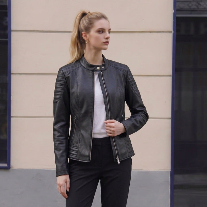 Jacket with Faux leather Women&