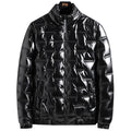 Men's Shwy quilted jacket with Geometric Quilting and collar