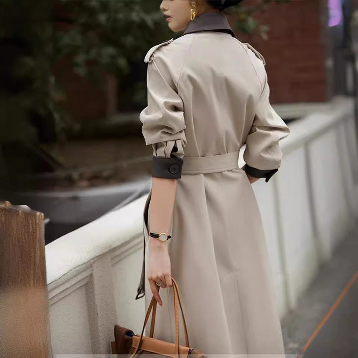Ladies Stylish Trench Coat with Waist Belt
