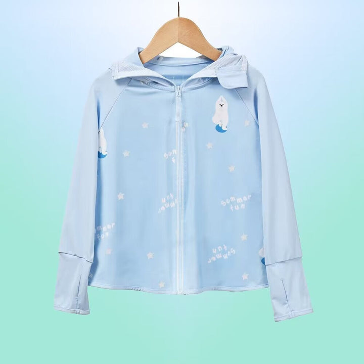 Women breathable sun protection jacket with zip