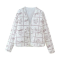 Jacket quilted women's lightweight padded warm