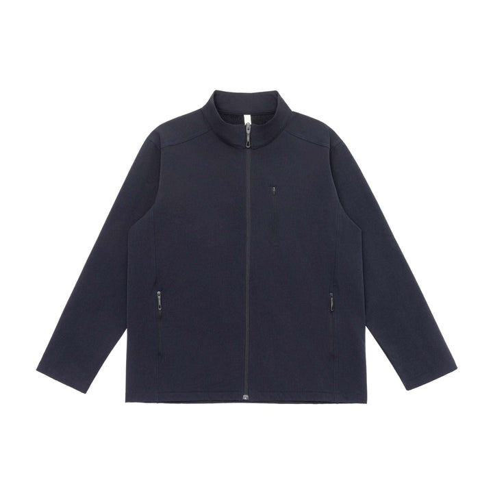 Unisex Lightweight Softshell Jacket with Stand-up Collar and Zip Pockets