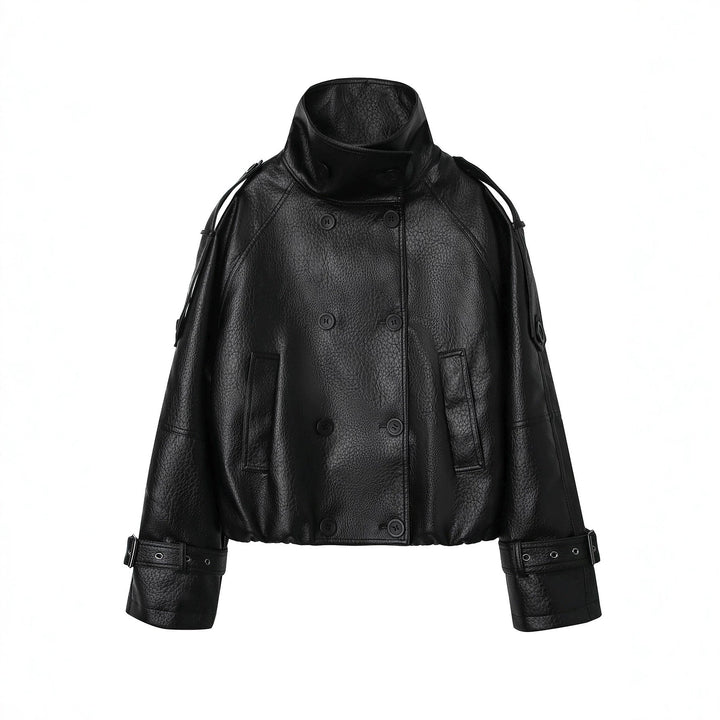 Jacket with Faux leather Women&