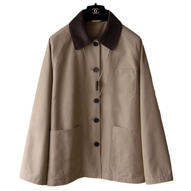 Women’s Fashionable Transition Jacket with Soft Collar