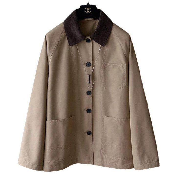 Women’s Fashionable Transition Jacket with Soft Collar