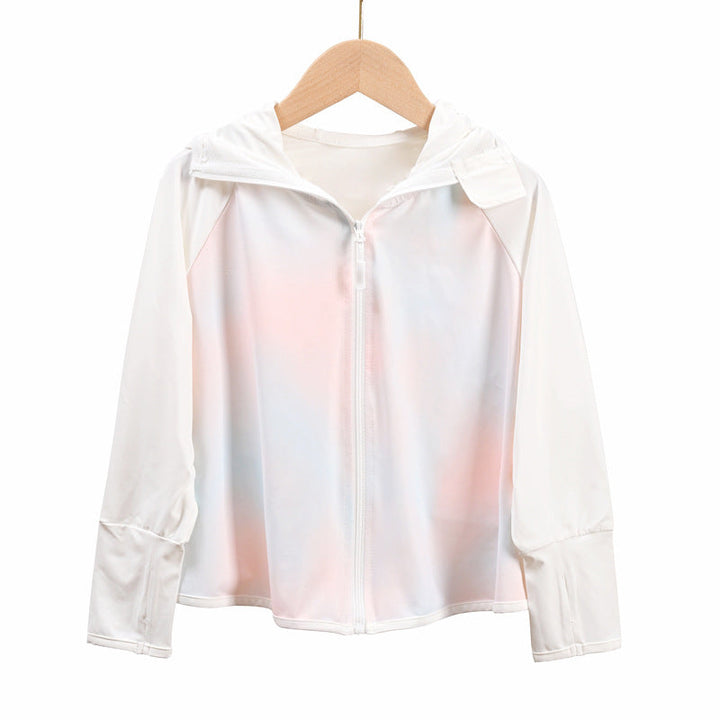 Women breathable sun protection jacket with zip