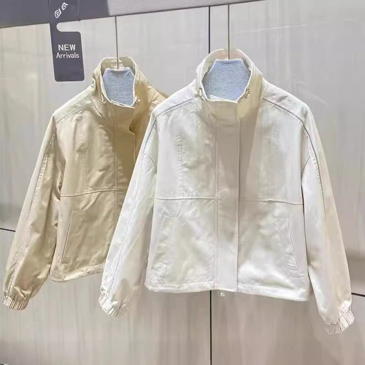 Women’s Fashion Casual Jacket with High Collar
