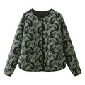 Jacket quilted women's padded warm with pockets