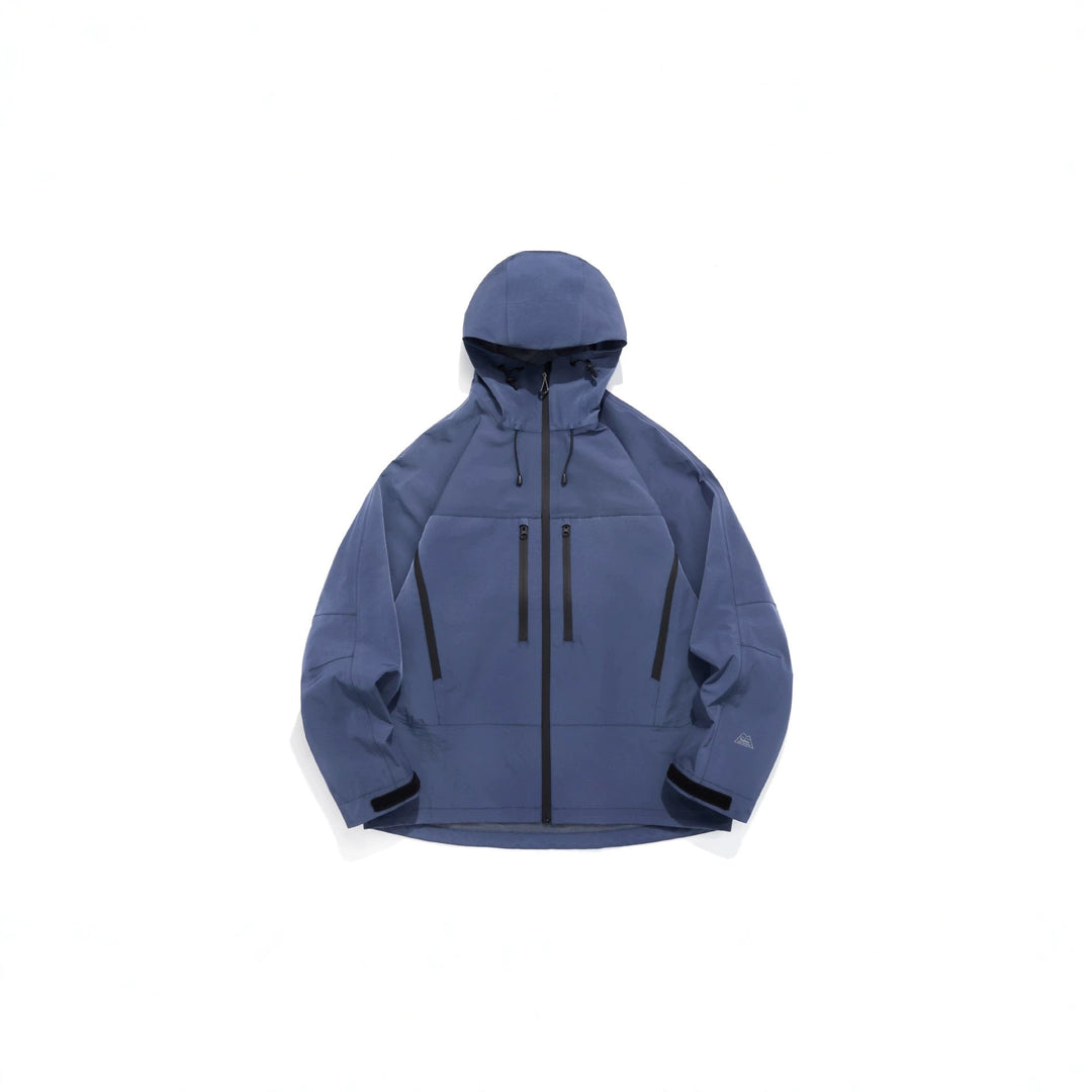 Unisex Technical Hooded Outdoor Jacket with Taped Zips