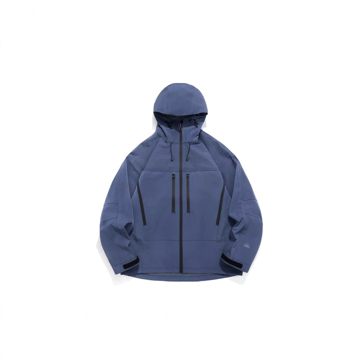 Unisex Technical Hooded Outdoor Jacket with Taped Zips