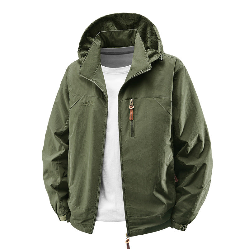 Jacket unisex water-resistant breathable lightweight