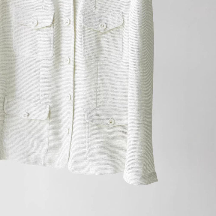 Women’s Fashionable Boucle Jacket with Practical Pockets