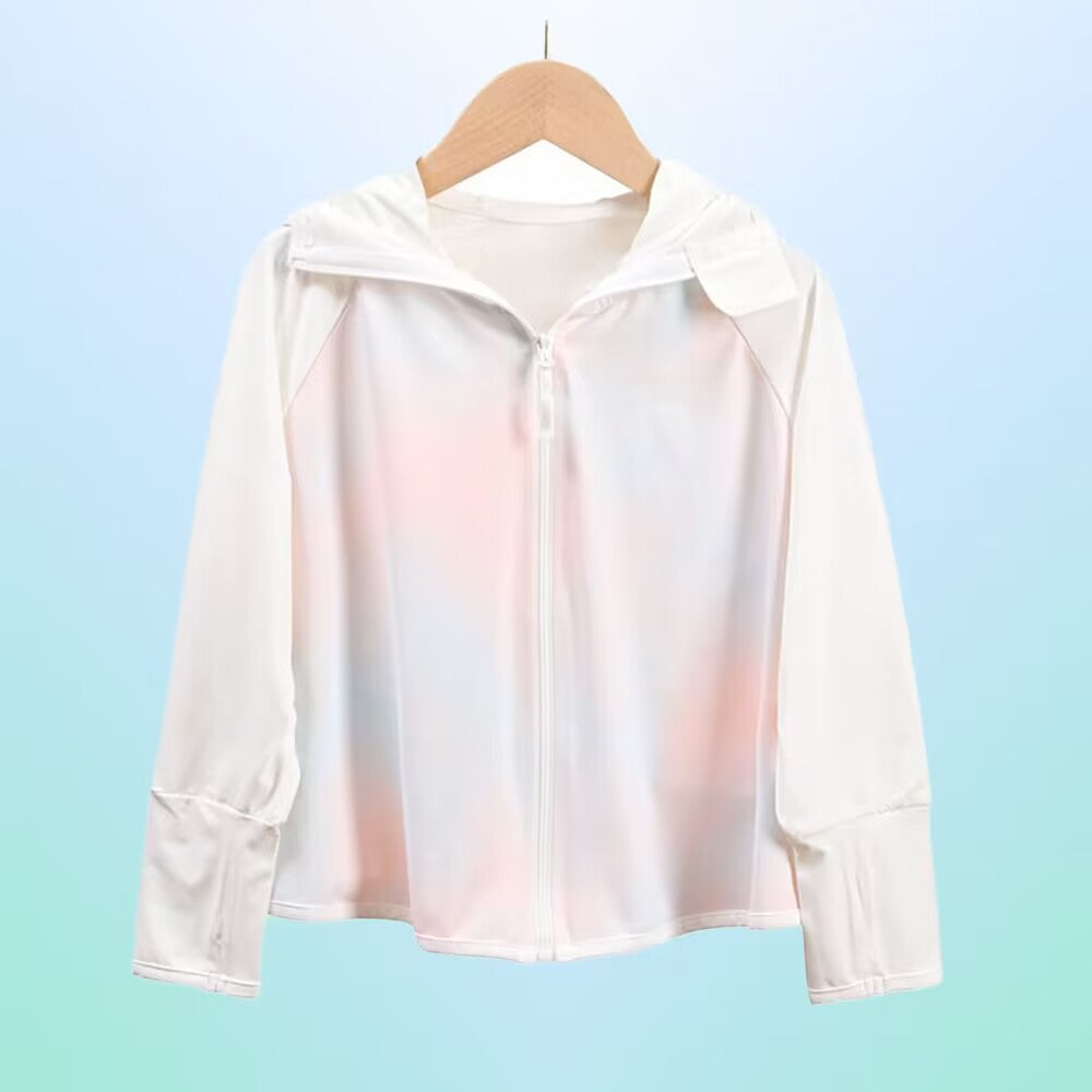 Ladies breathable UV protection jacket with high collar