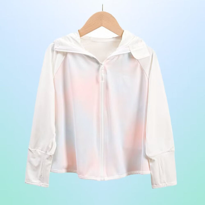 Ladies breathable UV protection jacket with high collar