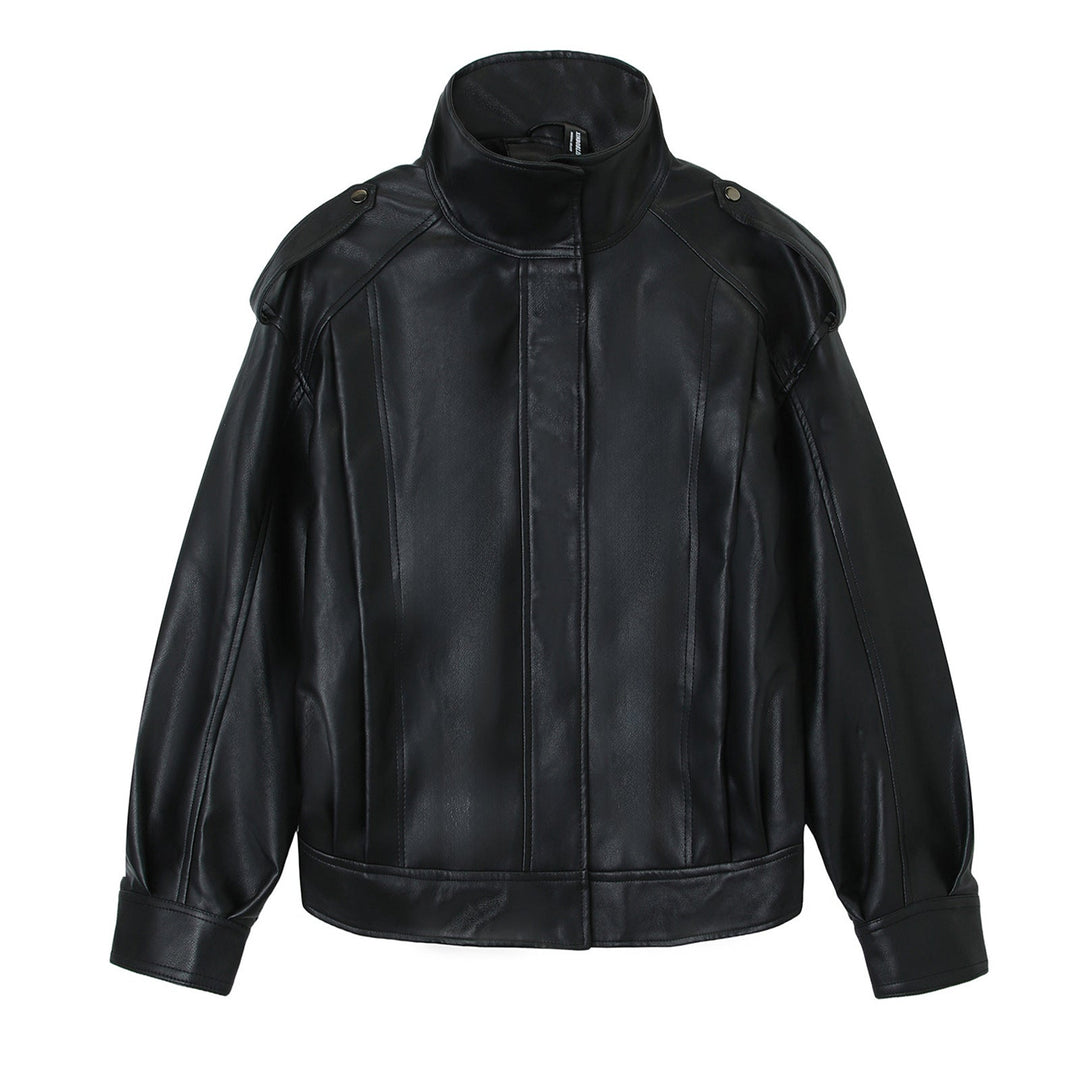 Jacket with Faux leather Women&