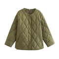 Coat women's quilted padded warm