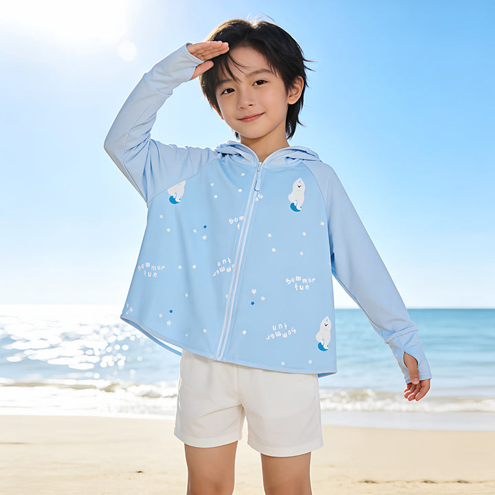 Jacket kids with protection UV breathable lightweight