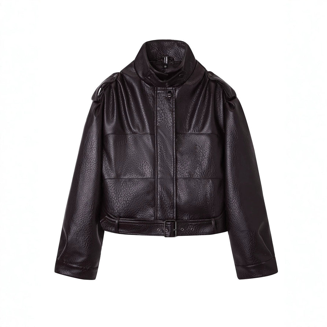 Jacket with Faux leather Women&