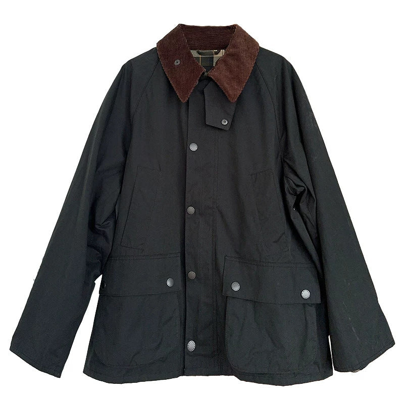Women’s Stylish Utility Jacket with Check Pattern