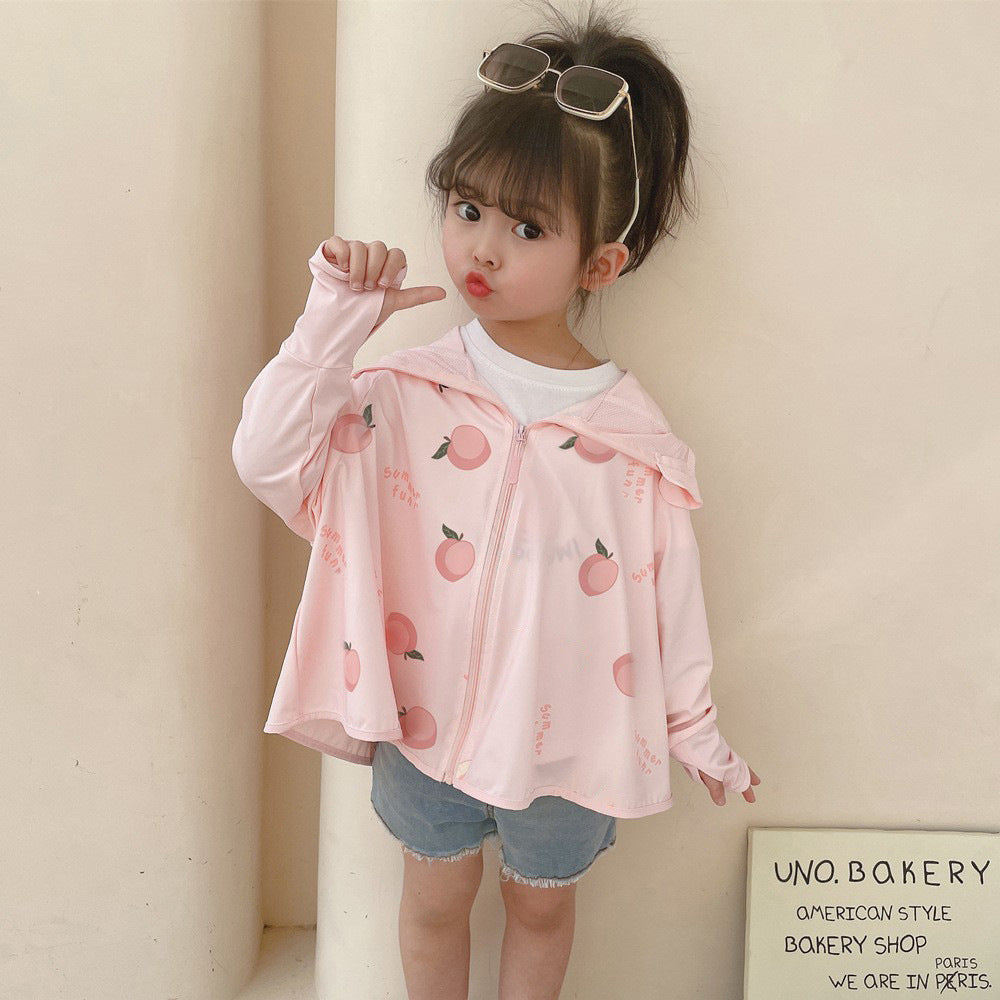 Ladies breathable UV protection jacket with high collar